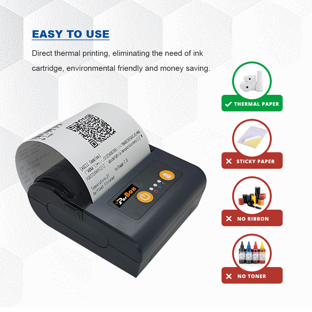 3" Portable Thermal POS Printer