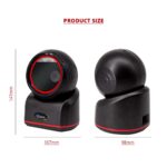 Wired 1D + 2D Desktop Hands-Free Automatic Barcode Scanner