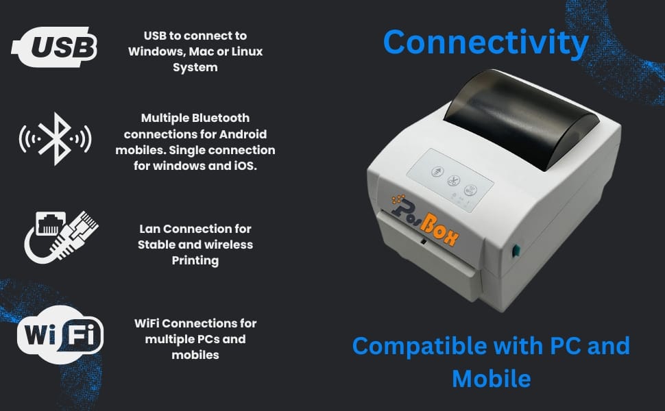 4 Inch Direct Thermal Barcode Label Printer