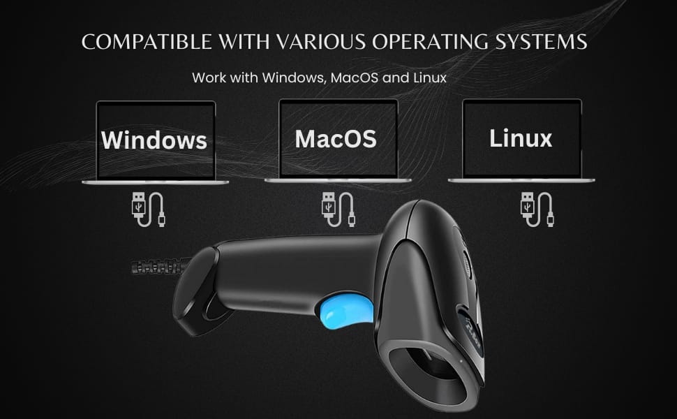 Wired 2D Barcode USB Scanner