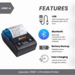 2" Wireless Bluetooth 50mm/s Portable Thermal Receipt Printer