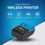 2" Wireless Bluetooth 50mm/s Portable Thermal Receipt Printer