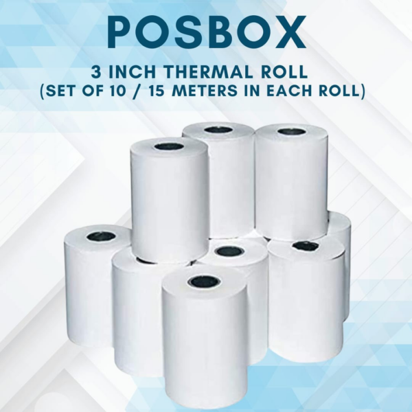 (3"x15m) Paper Rolls