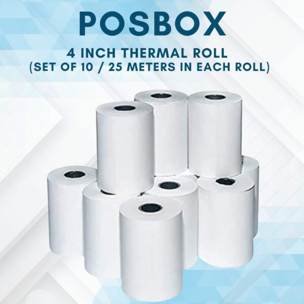 (4"x25m) Paper Rolls