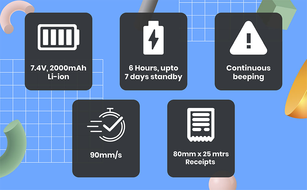 3″ Portable Receipt Pos Printer