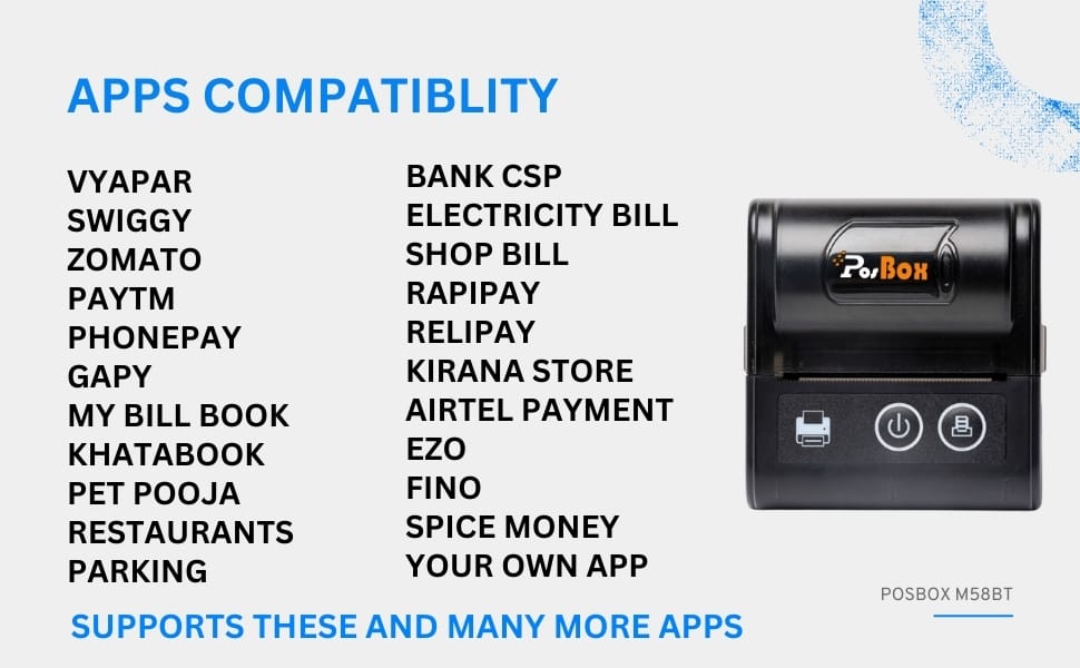 2" USB + Bluetooth 70mm/s Portable Receipt Printer with 2600mah Battery